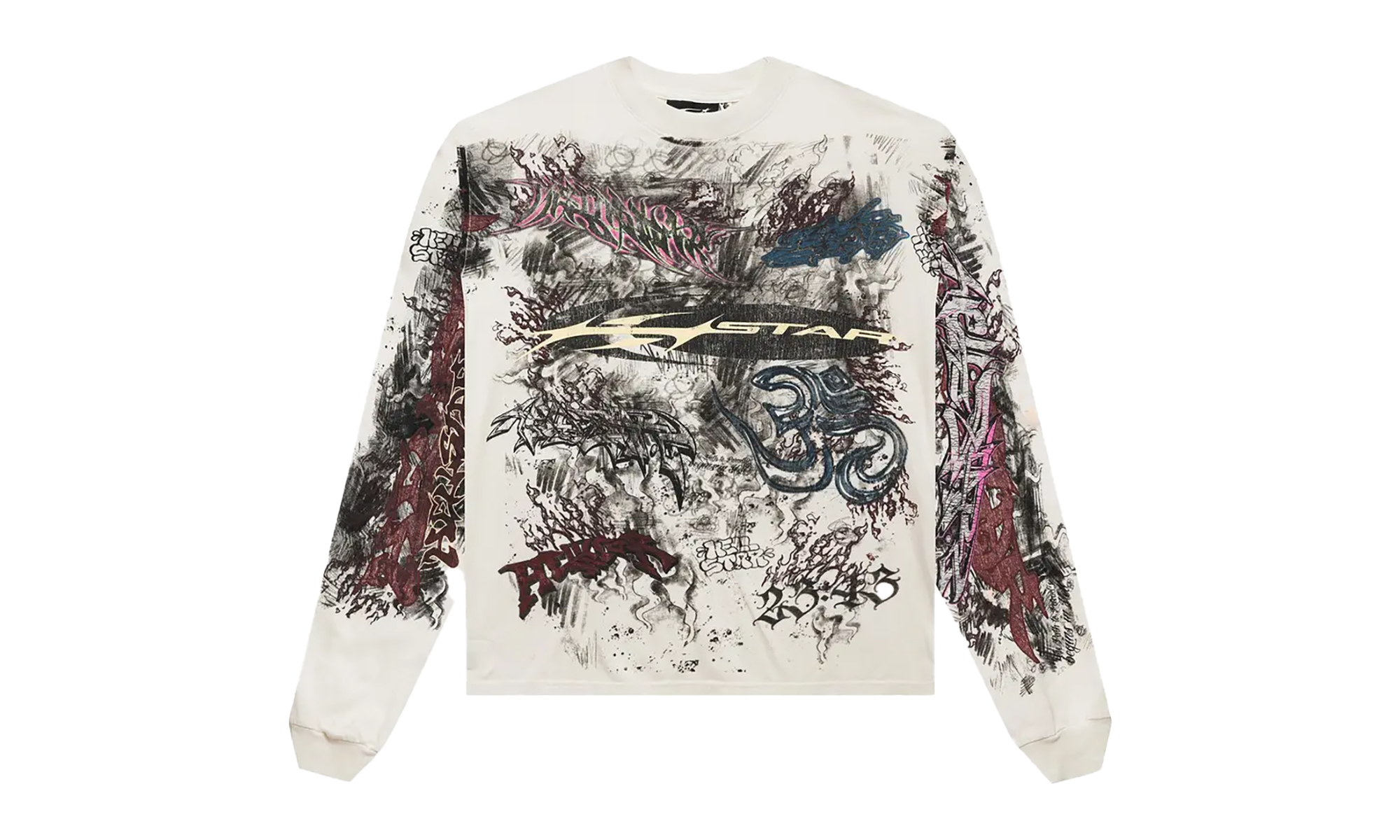Graffiti L/S T-Shirt "White" HSR045