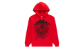 OG Web Studded Zip Hoodie "Red / Black" SP5der204