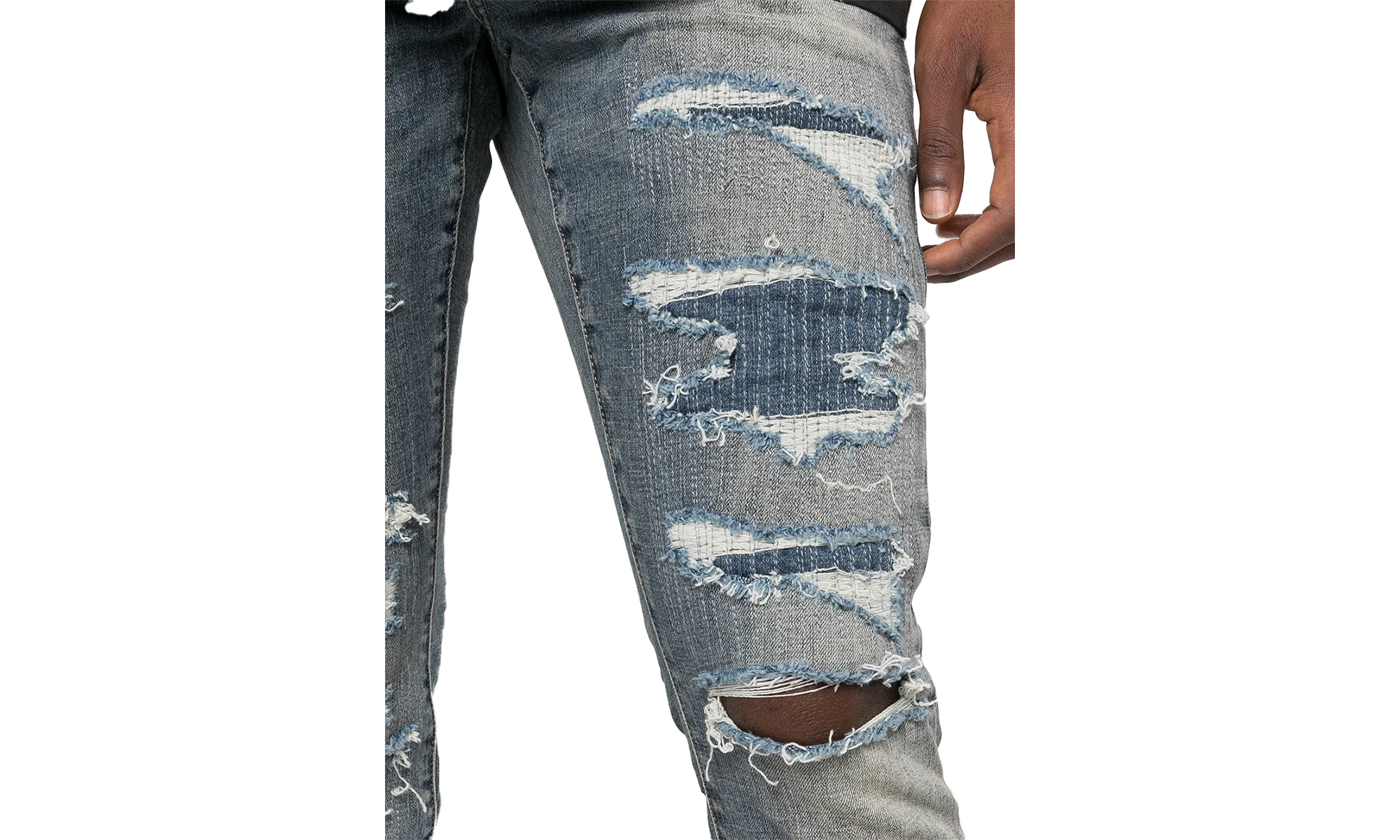 Four Pocket Destroy Jeans "With Silicone" P001 FPIN222