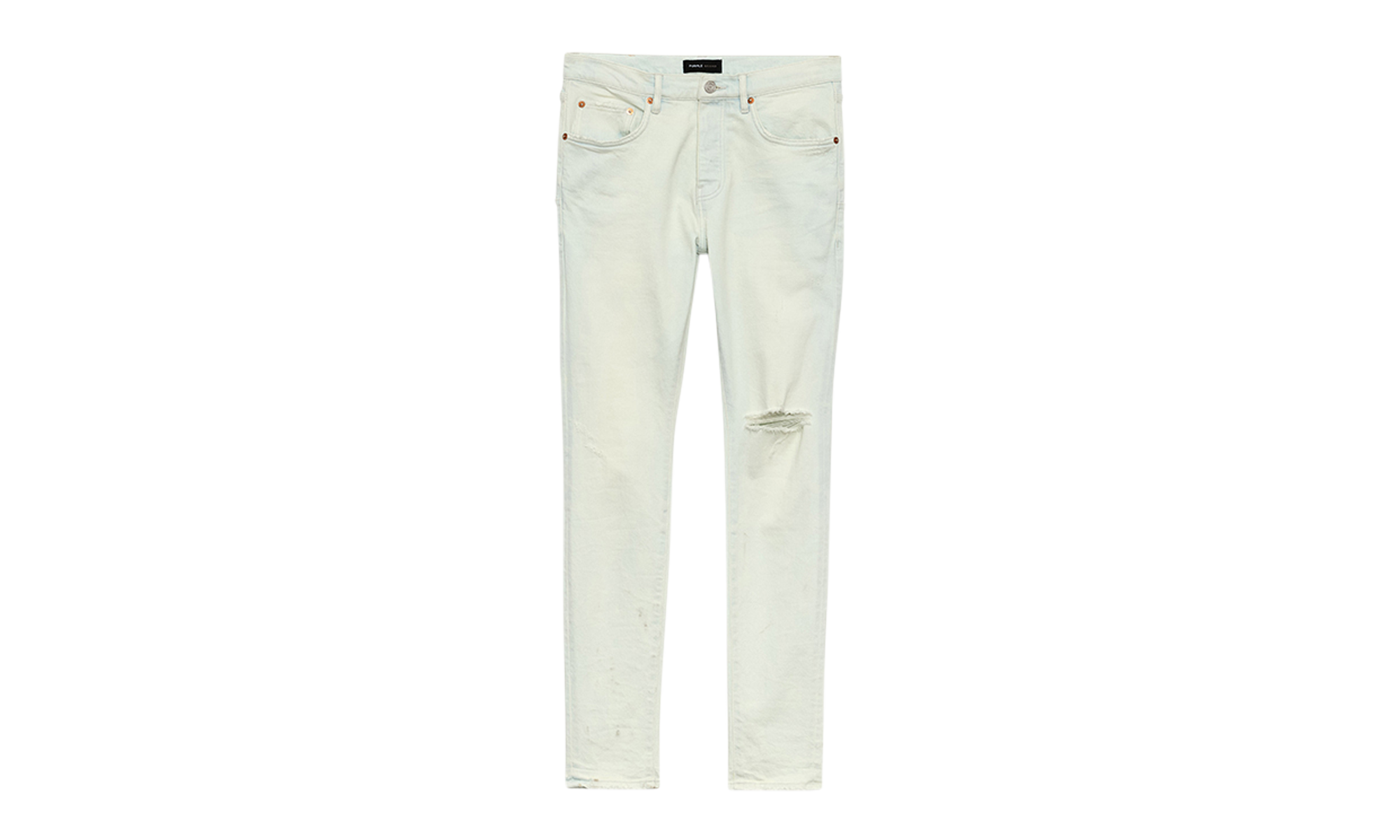 P001 Vintage Knee Blowout 'Light Indigo' "Blue" P001-VKSF324