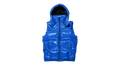 NYLON PUFFER VEST "Blue" P623 PBLV423