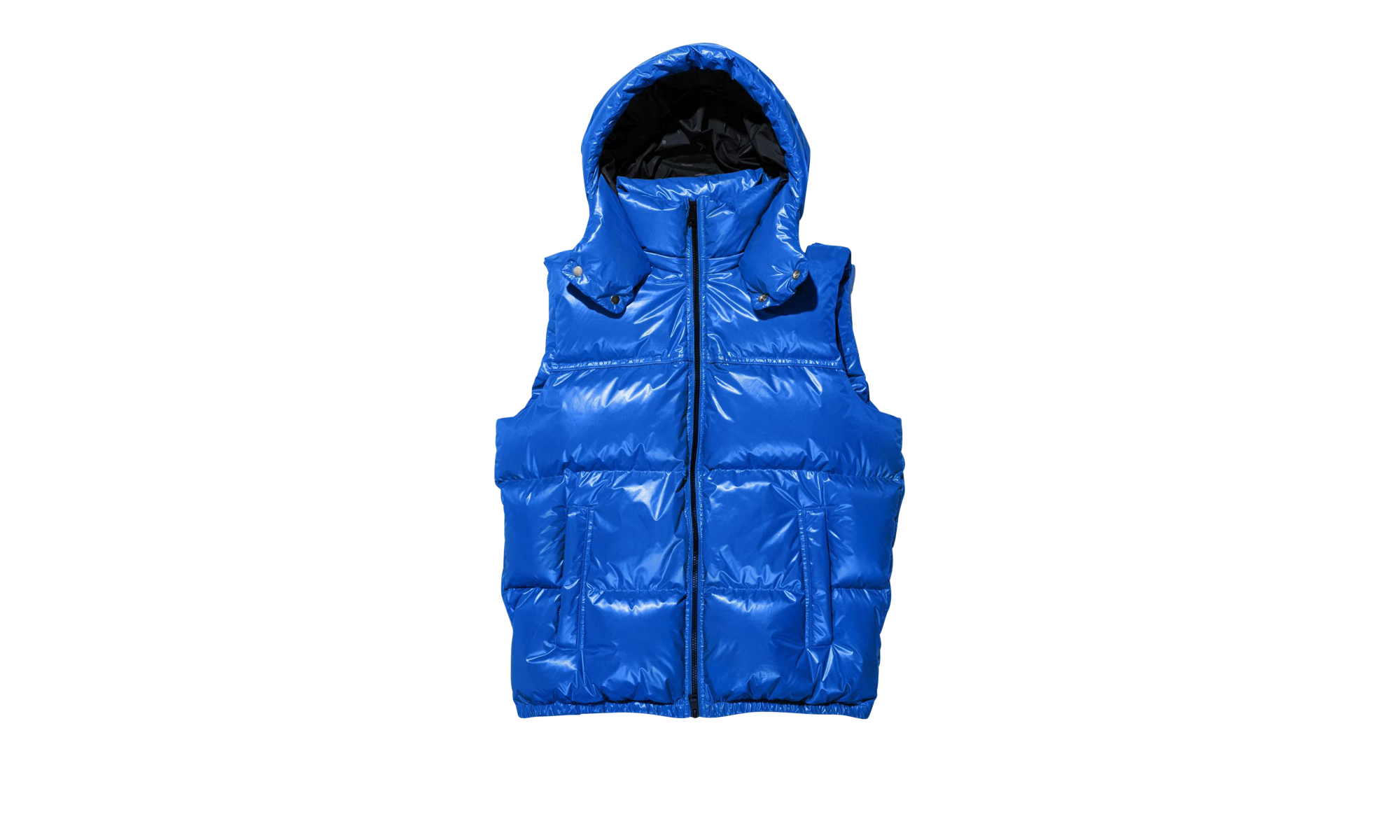 NYLON PUFFER VEST "Blue" P623 PBLV423