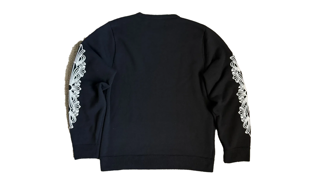 CASHMERE FLORAL KNIT SWEATER "Black" CHRM0477