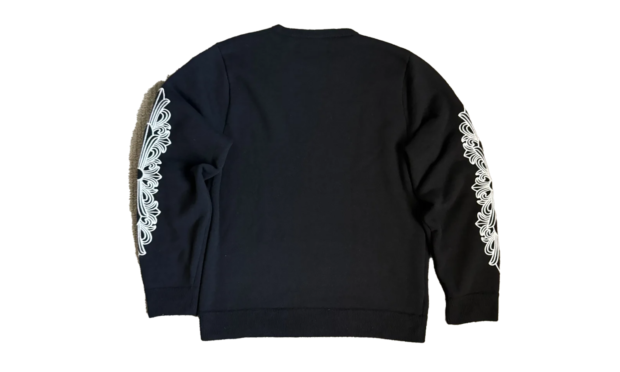 CASHMERE FLORAL KNIT SWEATER "Black" CHRM0477