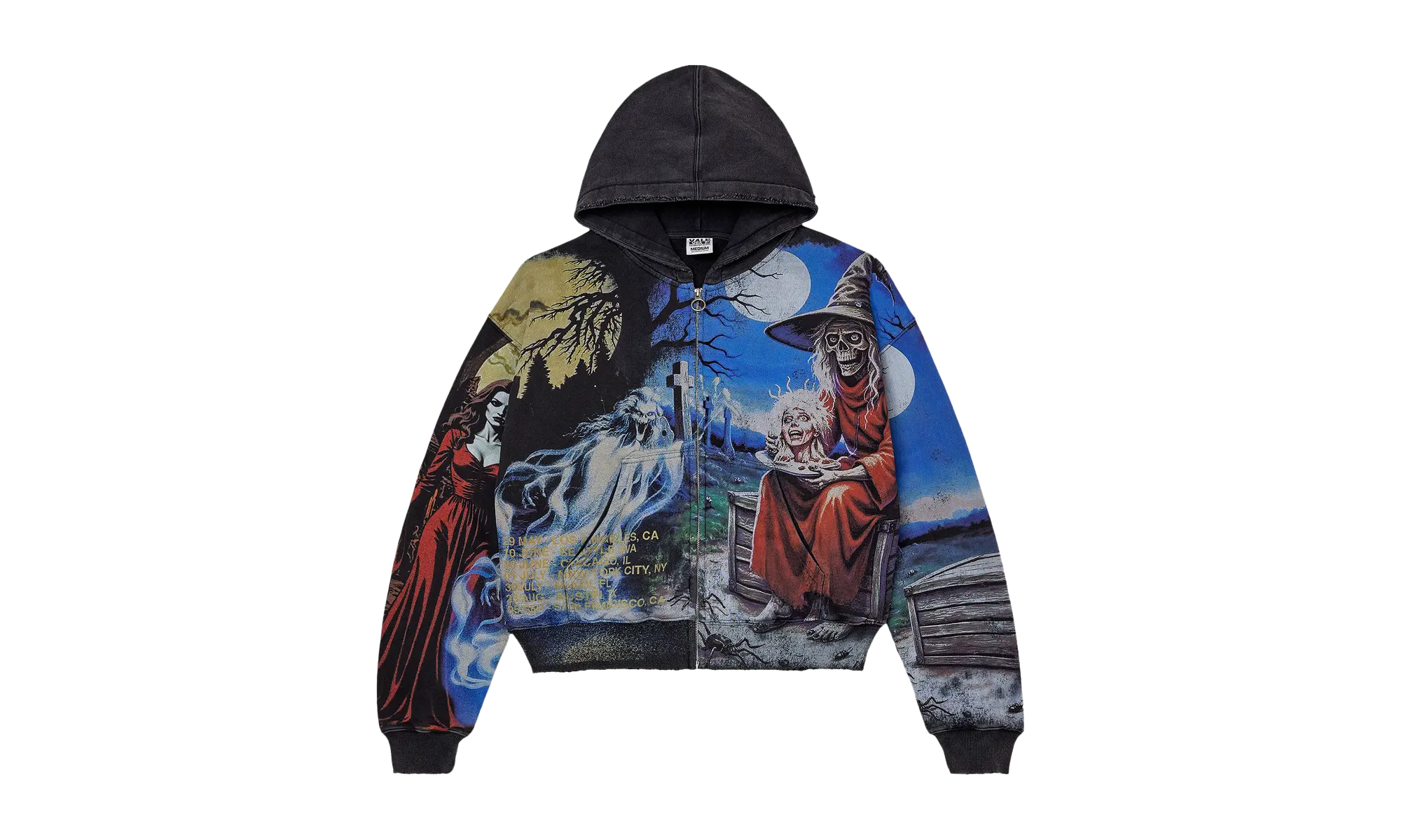 Ether Zip Up Hoodie "Black" VALE 10 007 EZU BK
