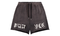 Worn Gothic Sweatshort "Black" P446 HWSP226