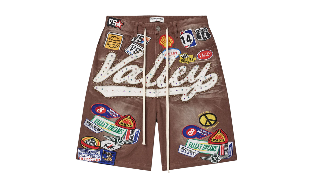 DIV Jeweled Valley Denim Shorts "Red Wash" 4V0AIEDF