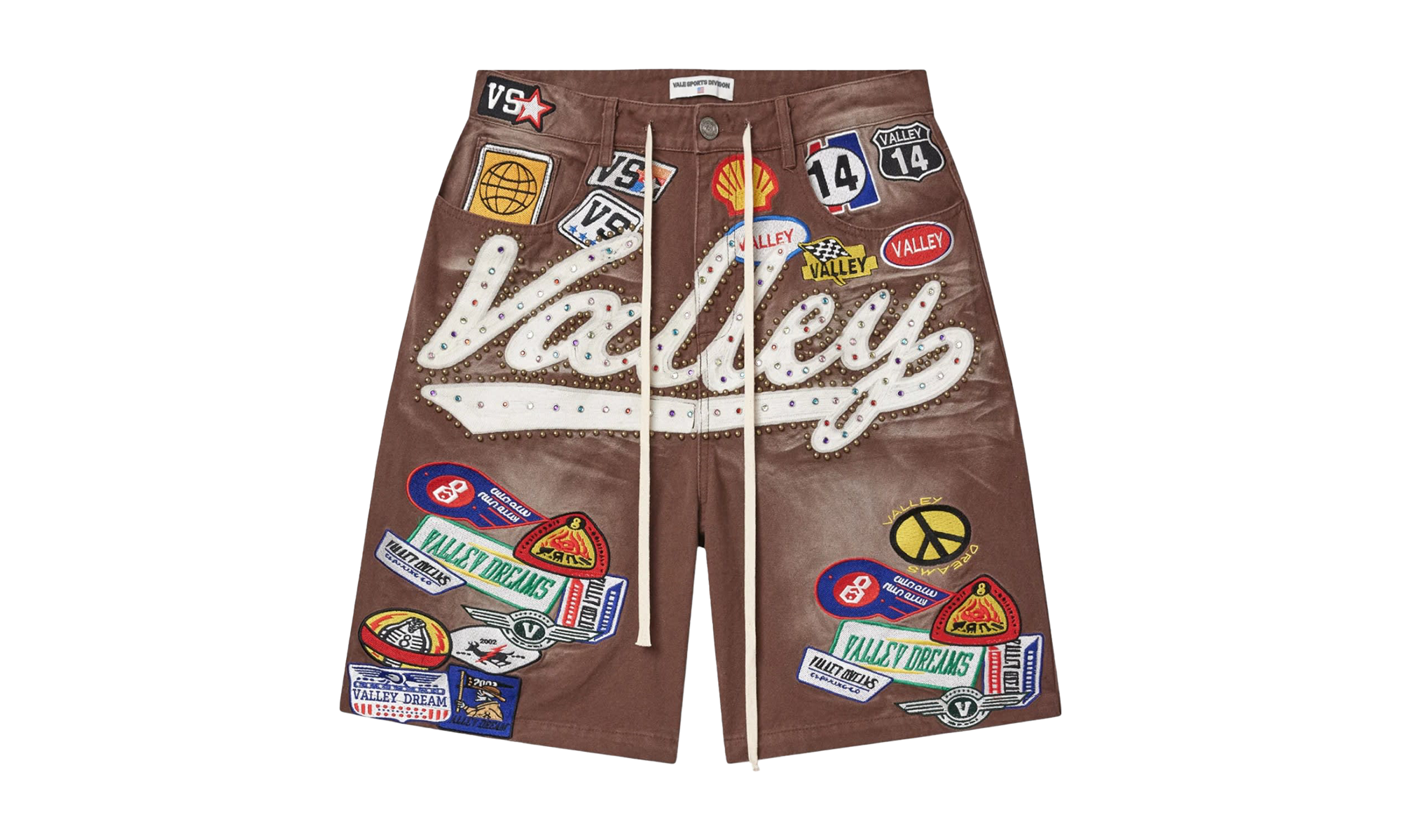 DIV Jeweled Valley Denim Shorts "Red Wash" 4V0AIEDF