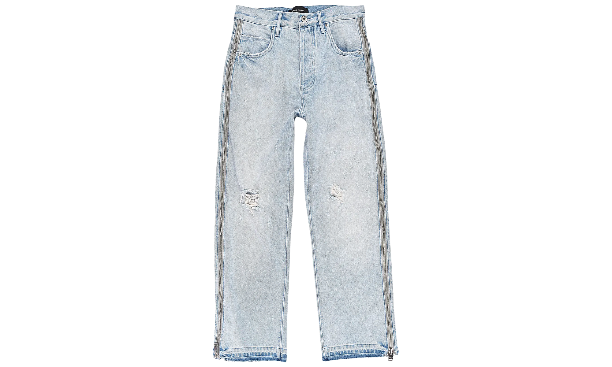 FULL SIDE ZIP LIGHT INDIGO "Blue" P018 FSZL723