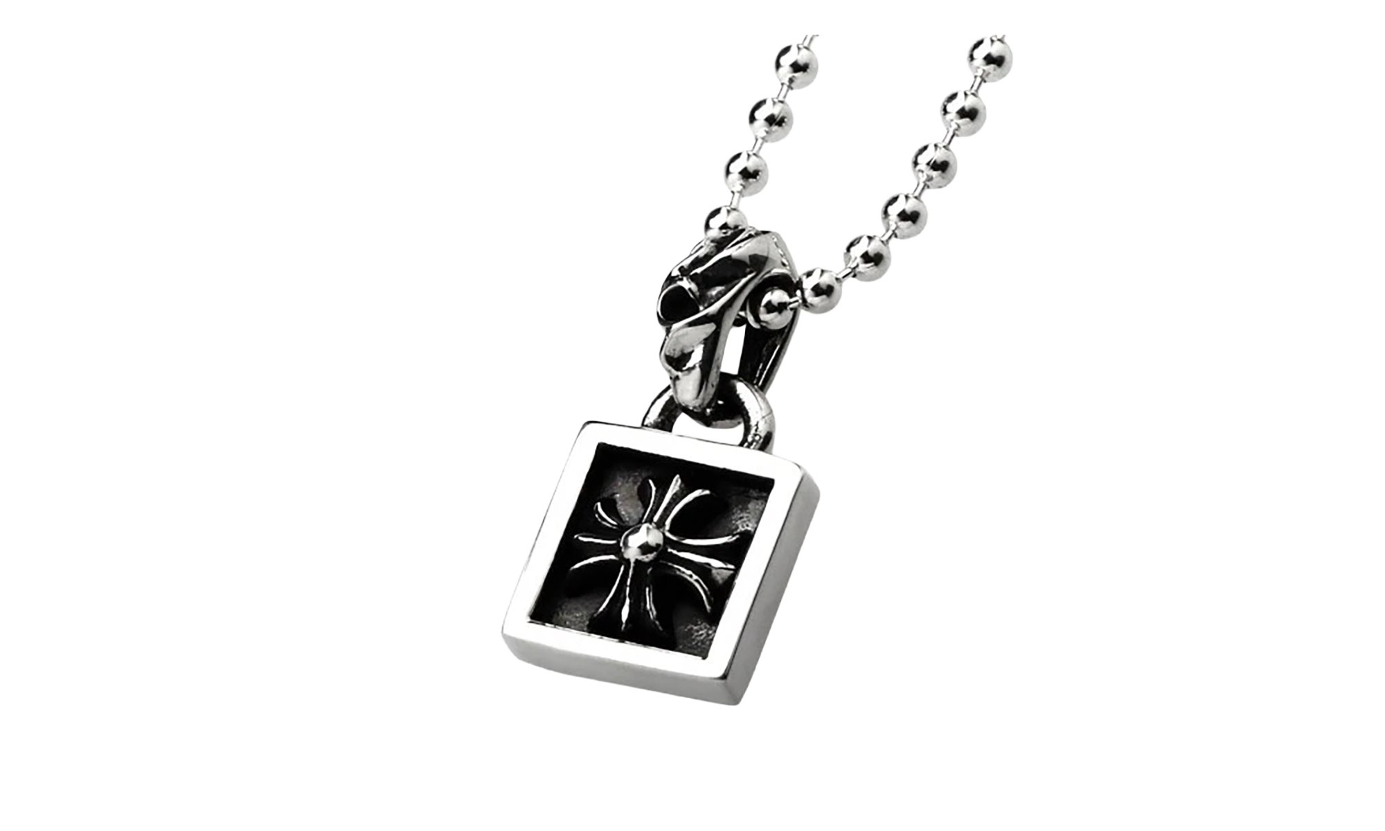 FRAMED CH PLUS CHARM & Ball Chain "Silver" CHRM0732