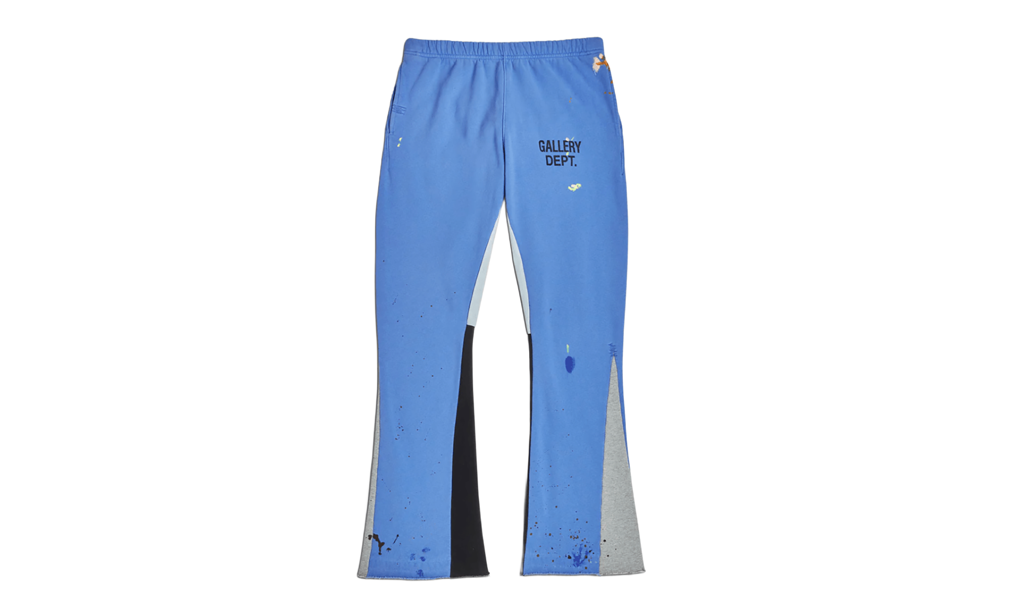 GD Logo Paint Splatter Flare Sweatpants "Royal Blue Black Multi" GD 2131F