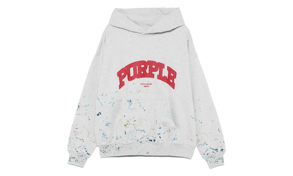 Crackle Paint Hoodie "Heather" P401 MFGS325