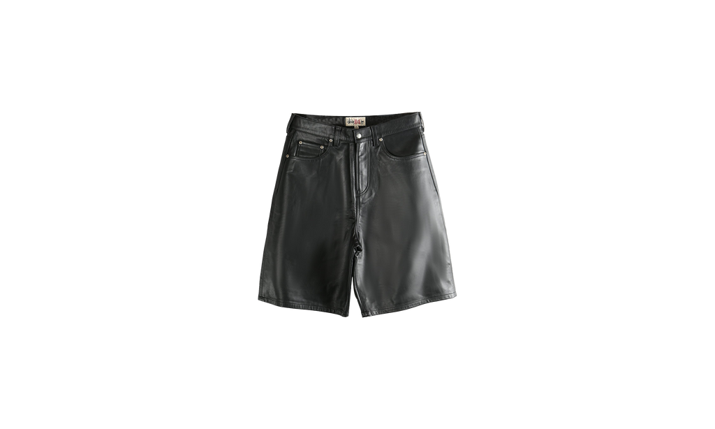 Big Ol Leather Shorts "BLAC BLACK" 112315 BLAC