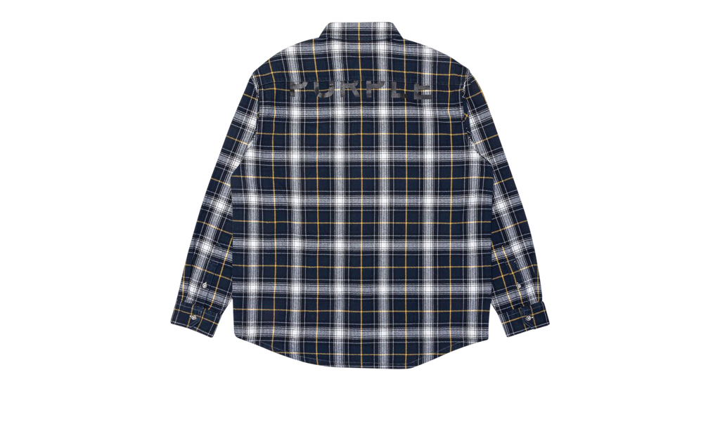 PLAID FLANNEL LS SHIRT "Black" P337 FPBM423