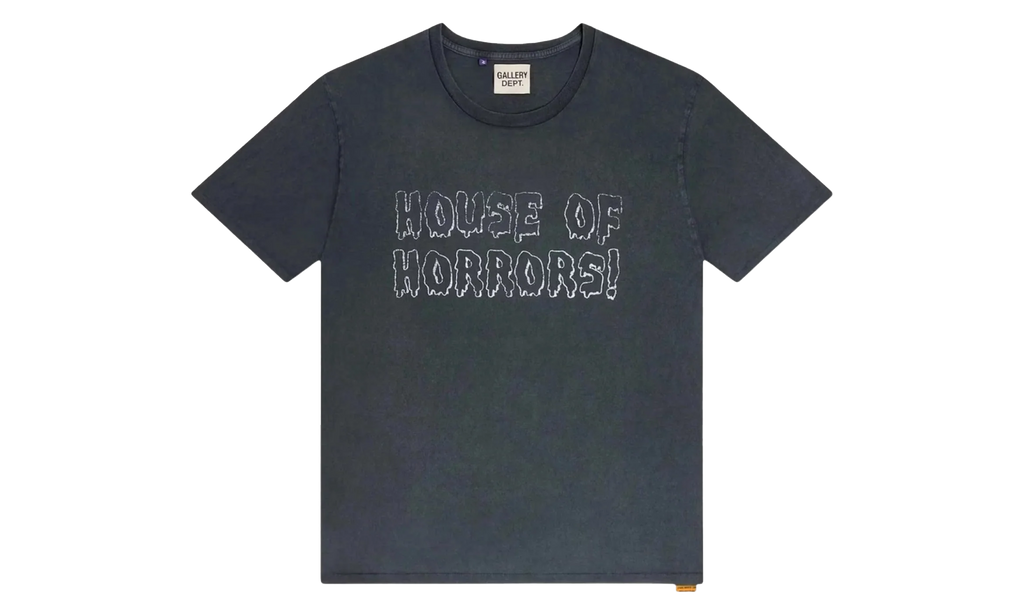 House Of Horrors Logo Distressed T-Shirt "Vintage Black" MUSYZWYO