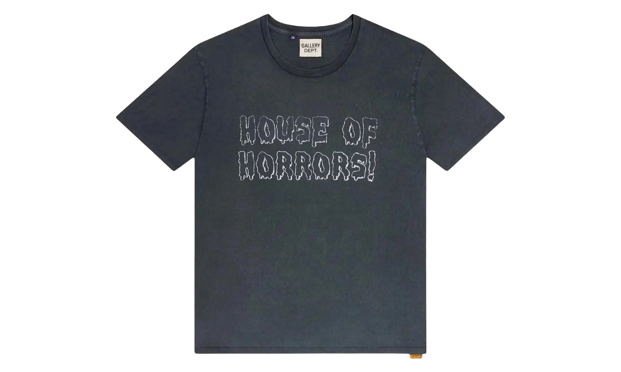 House Of Horrors Logo Distressed T-Shirt "Vintage Black" MUSYZWYO