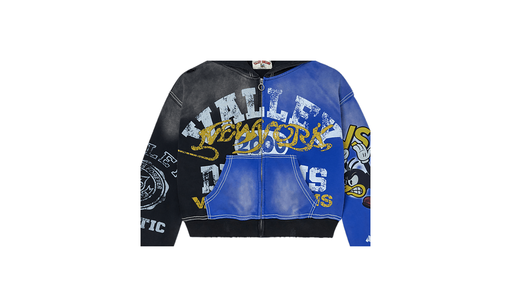 Vale Forever Bipolar Big Zip Up "Black - Blue" VAL18