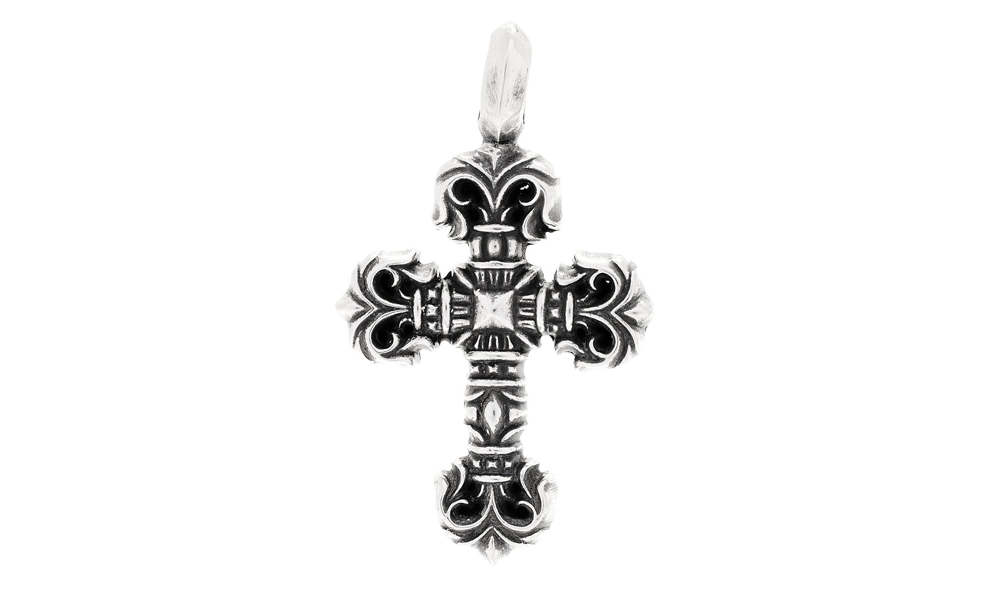 Filigree Cross Pendant "Extra Small - Sterling Silver" CHRM0795