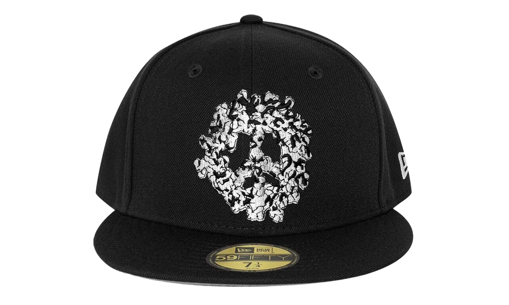 Peace Wreath Snapback Hat "Black" DT489