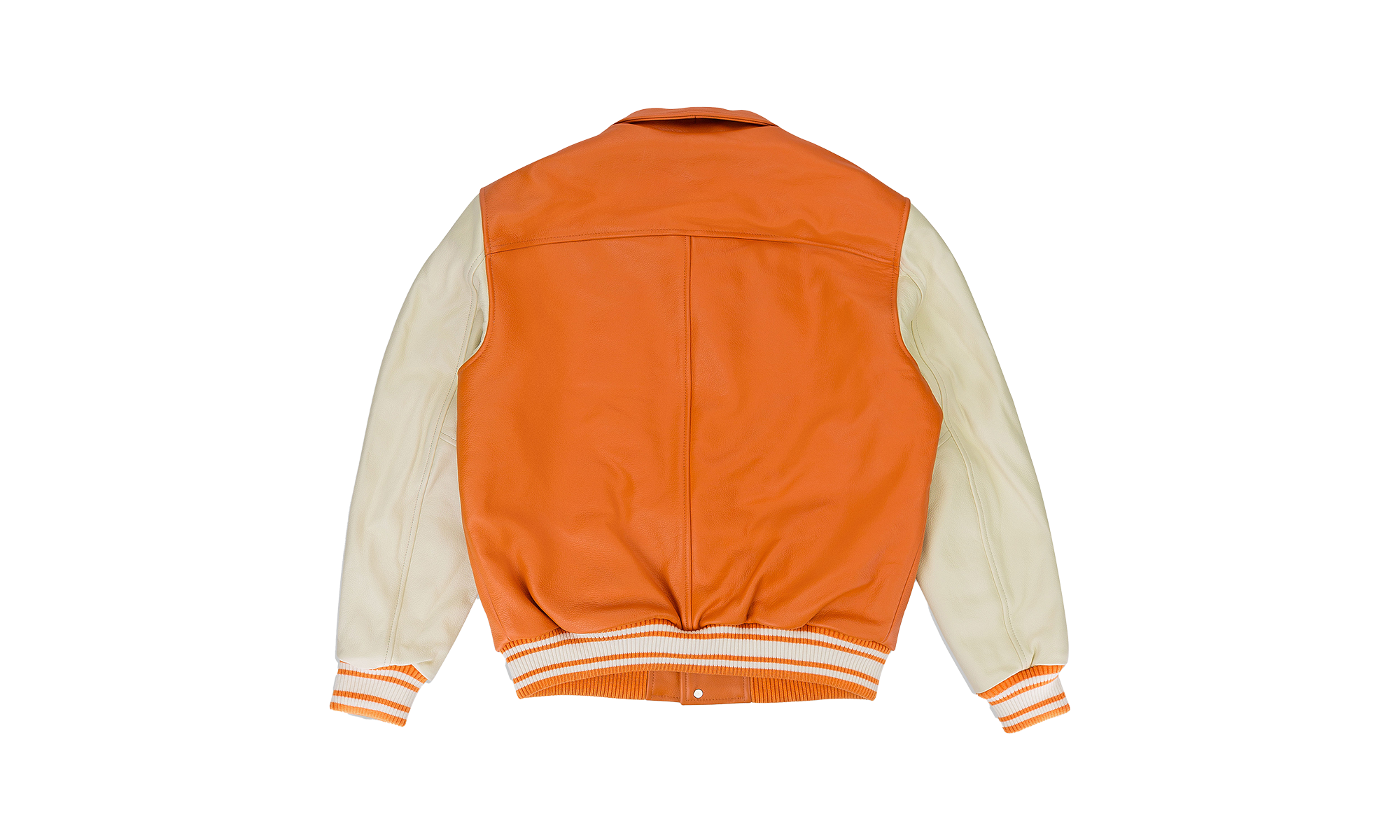 SP5DER VARSITY ORANGE WHITE VARSITY JACKET "Orange, White" SP5_ORNGVJKT