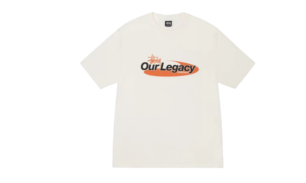 Work Shop Swirl Pigment Dyed Tee "Stussy x Our Legacy - Natural" STUS48