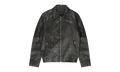 LEATHER ZIP FRONT JACKET "Black" P636 LJBZ423