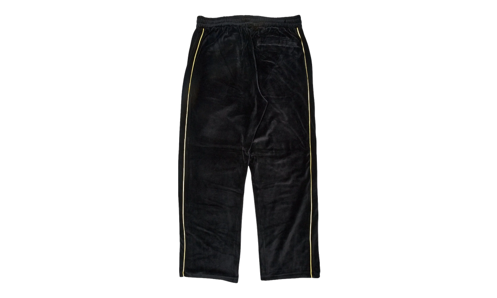Outline Logo Velour Track Pants "Black / Yellow" SP5der323