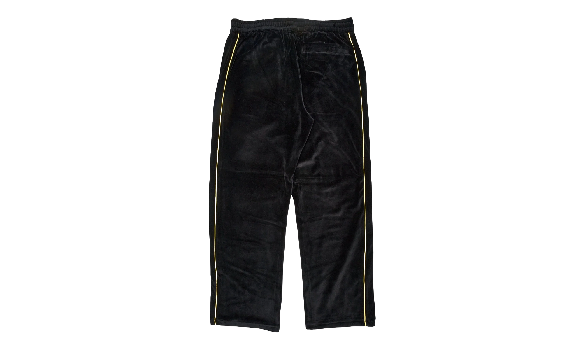 Outline Logo Velour Track Pants "Black / Yellow" SP5der323