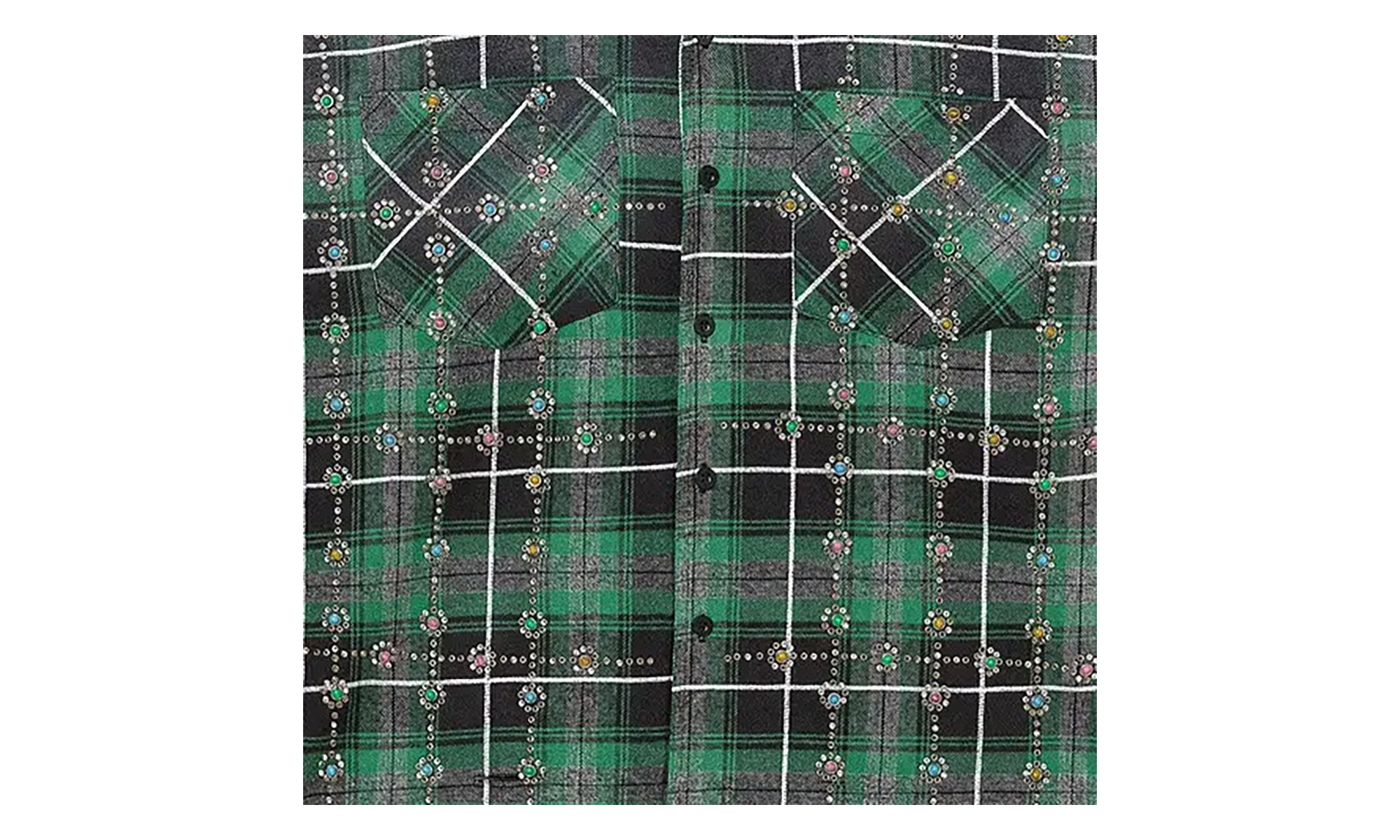 Grinch Gems Flannel "Green" VAL136