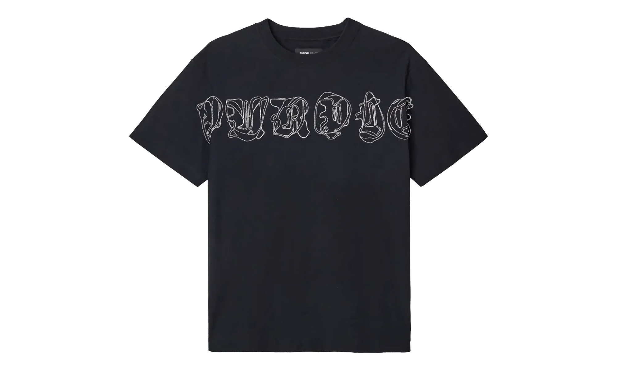 Logo Print Cotton T-Shirt "Black" P104 TBGO425