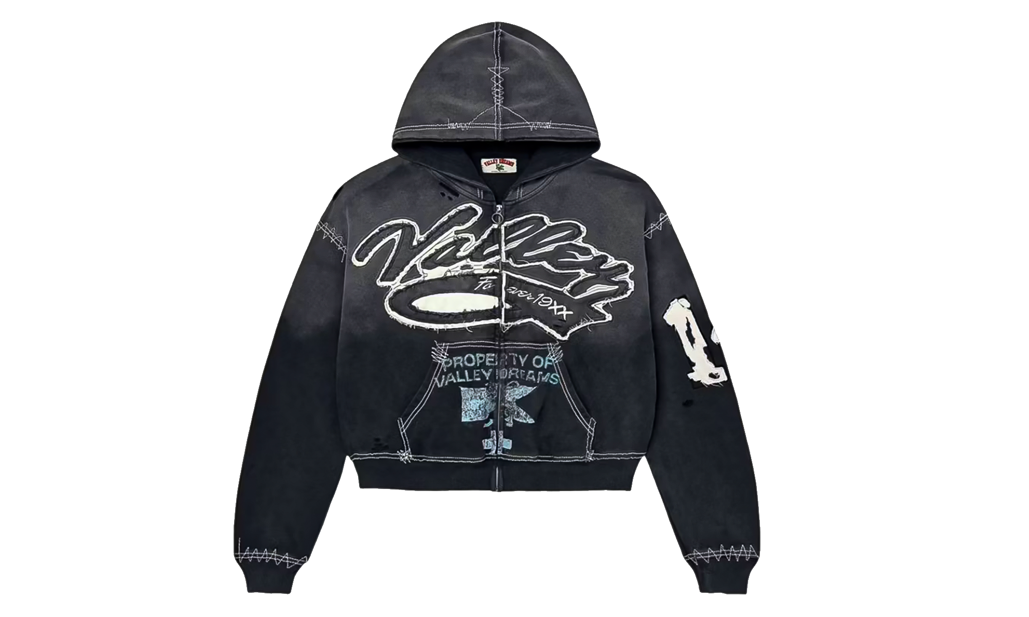 Religion Zip-Up Hoodie "Black" VAL156