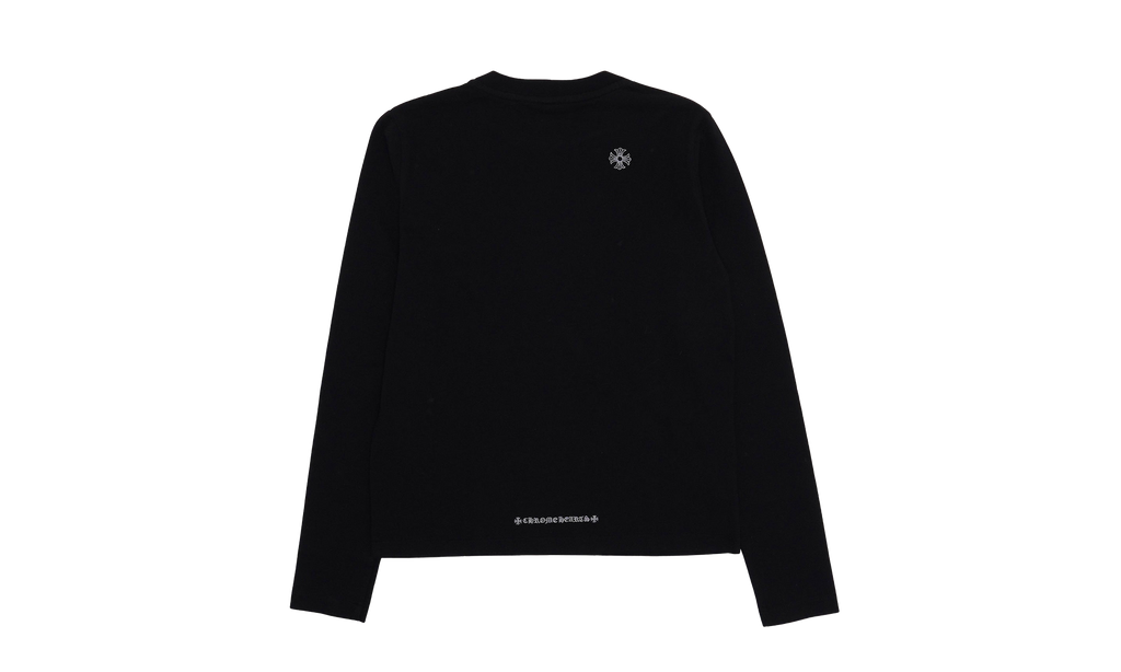 Heavyweight Embroidered Dagger Long Sleeve T-Shirt "Black" CHRM0454