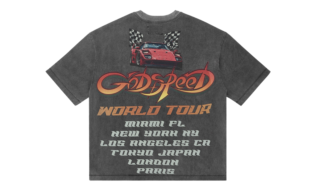 South Beach Drive Miami Superrun T-Shirt "Grey Wash" GS187