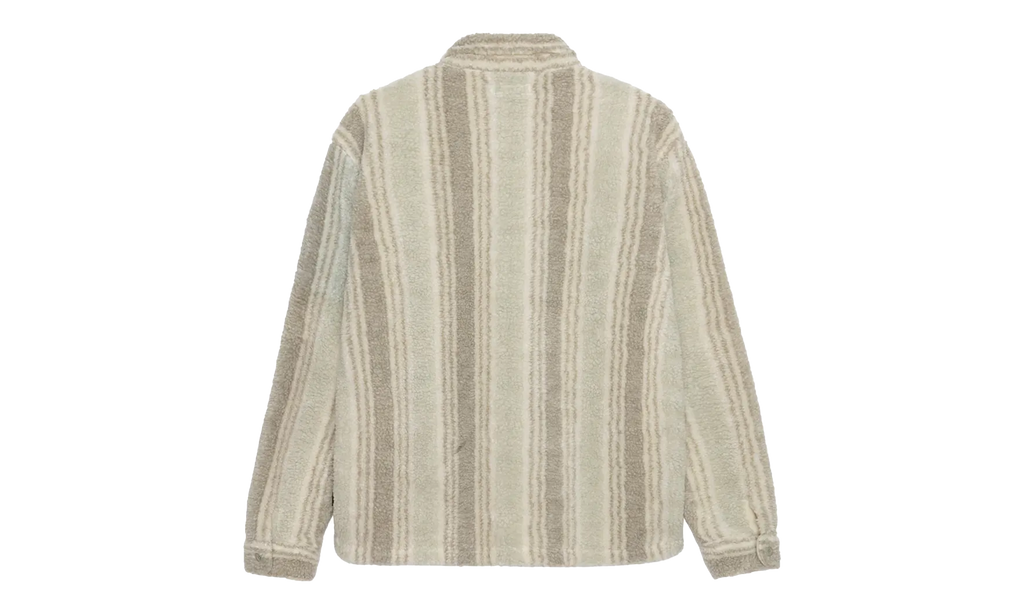 Stripe Sherpa Shirt "Natural" STUS73