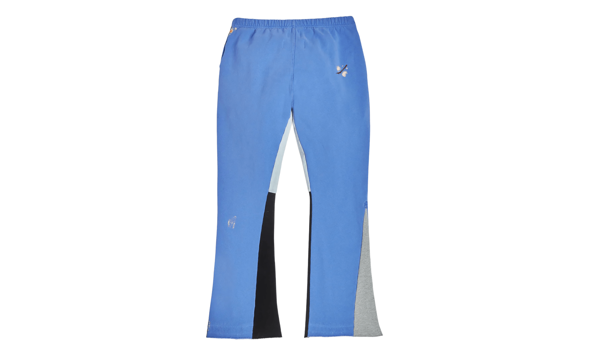 GD Logo Paint Splatter Flare Sweatpants "Royal Blue Black Multi" GD 2131F