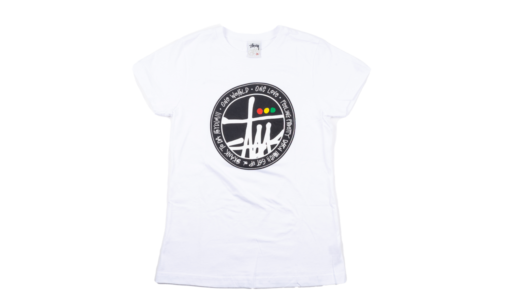 one world one love T-shirt "White" STUS86