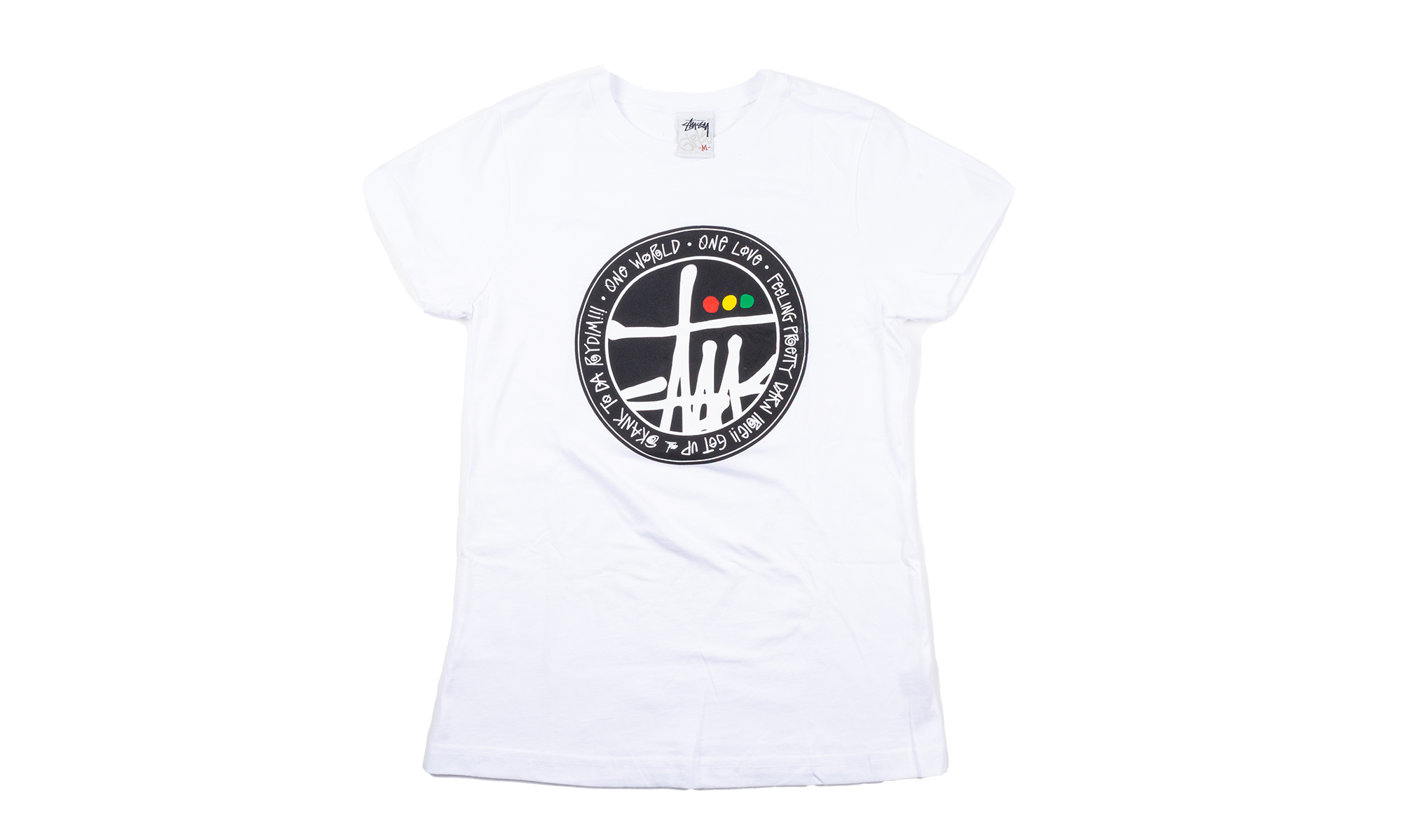 one world one love T-shirt "White" STUS86