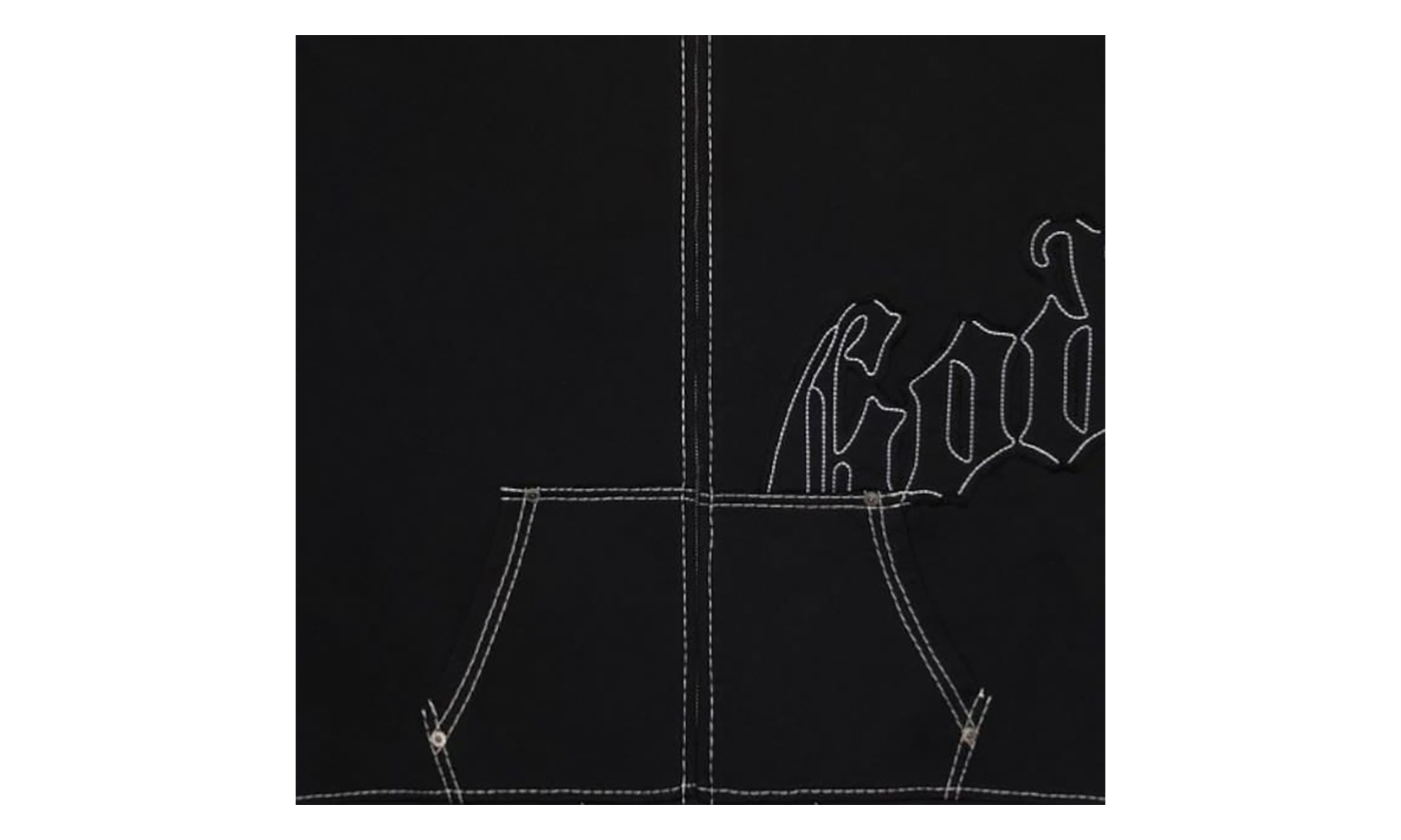OG Logo Hoodie "Stitched Black" GS129