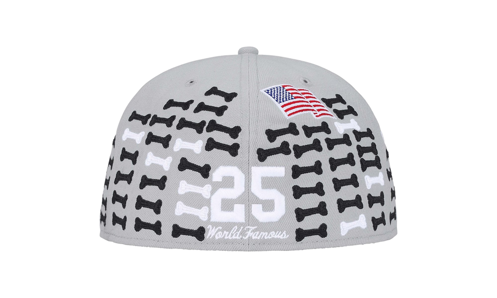 Bones Box Logo New Era 59Fifty Fitted Hat "Grey" SU26348