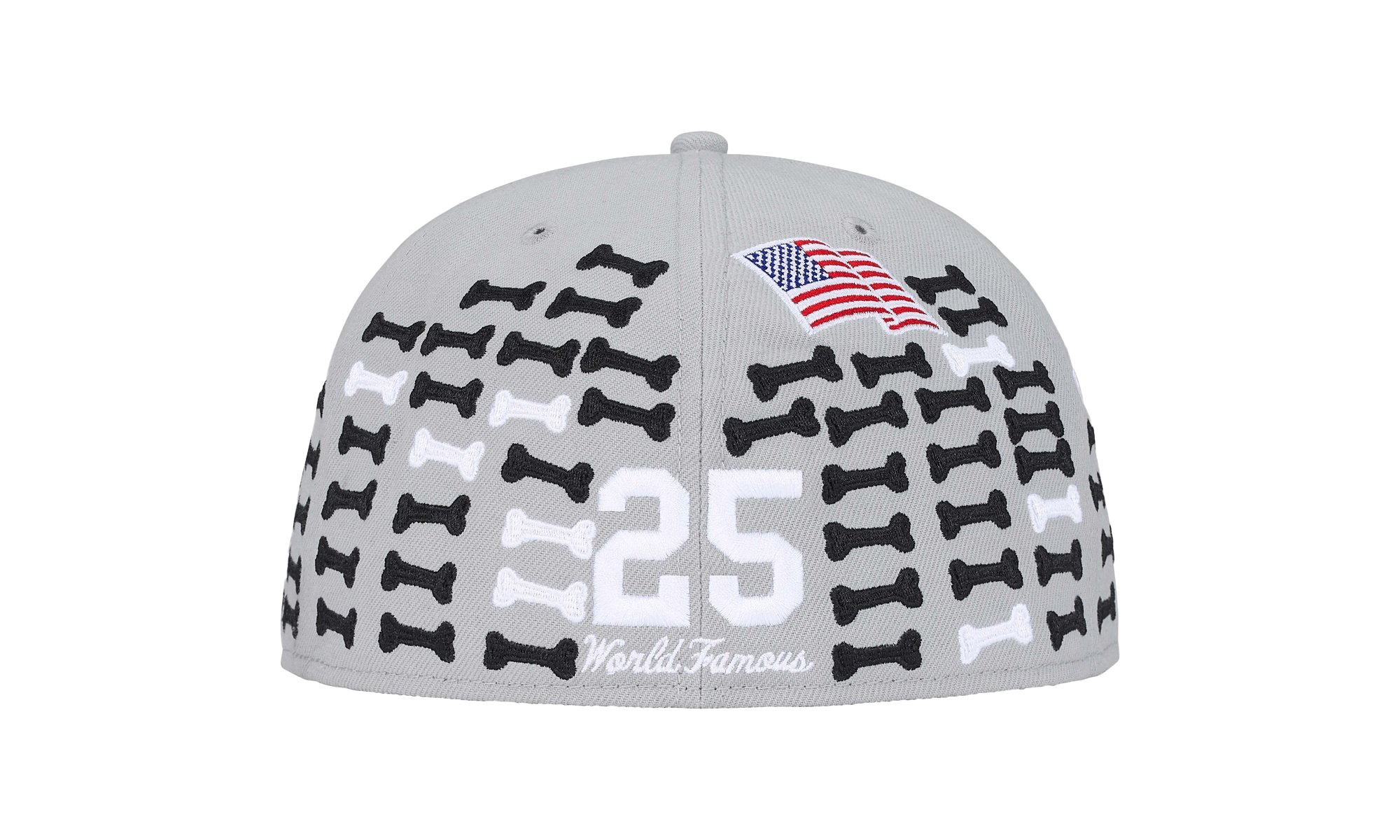 Bones Box Logo New Era 59Fifty Fitted Hat "Grey" SU26348