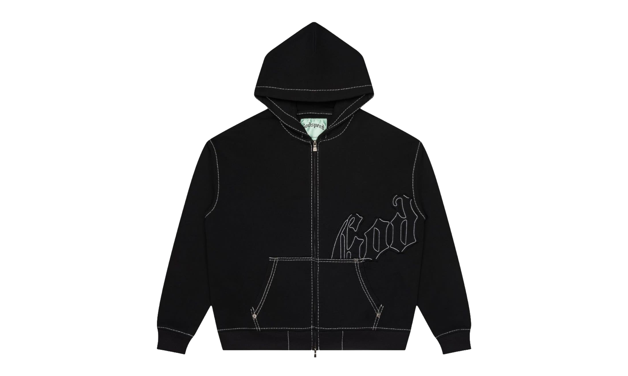 OG Logo Hoodie "Stitched Black" GS129