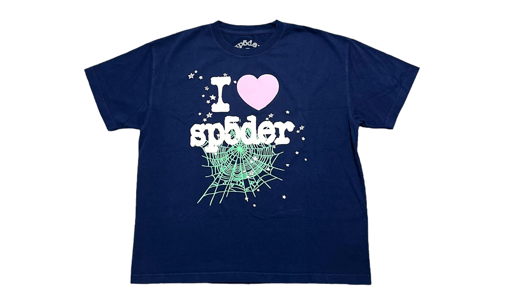 Souvenir Web Logo Short Sleeve Tee "Navy Blue" SP5der324