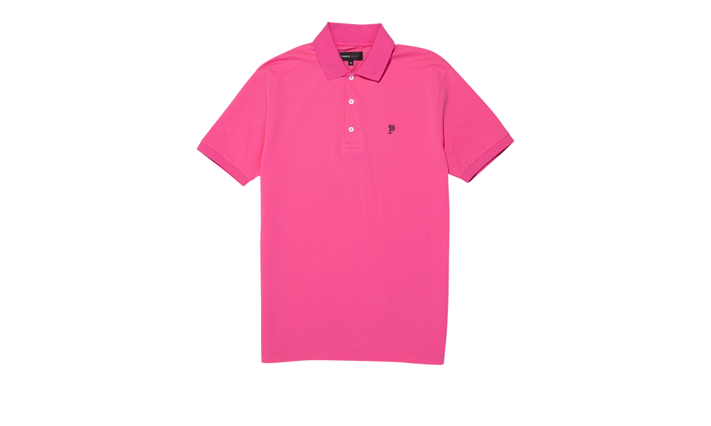 PIQUE KNIT POLO "Pink" P125 MPNP423
