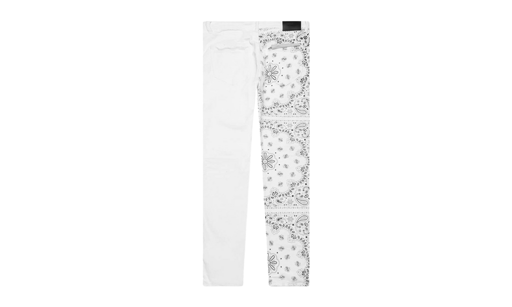 Slim Fit Low Rise Slim Leg Jeans "Corduroy Bandana Print" P001 CBPE222