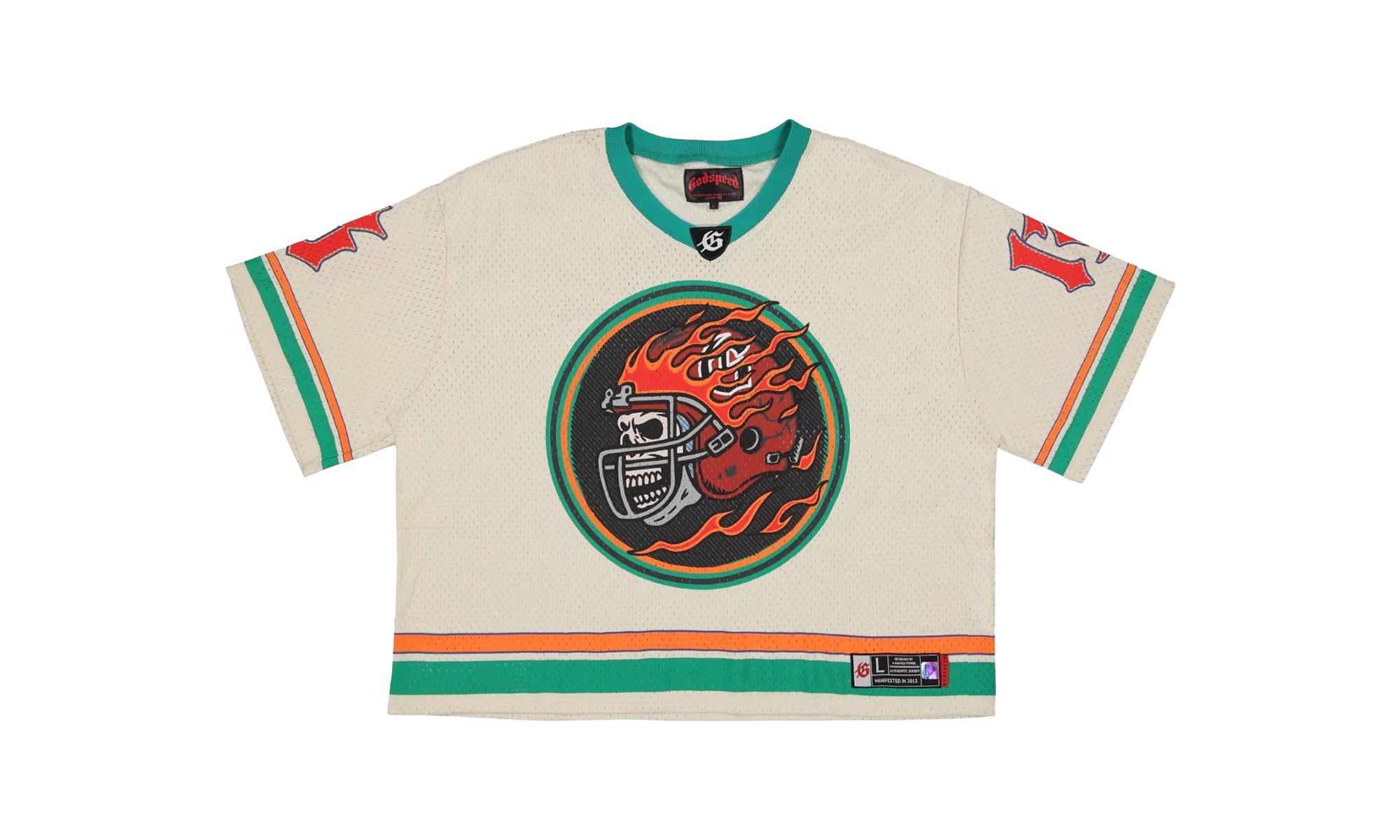 First Down Jersey "Bone / Teal / Orange" S6ITC71P