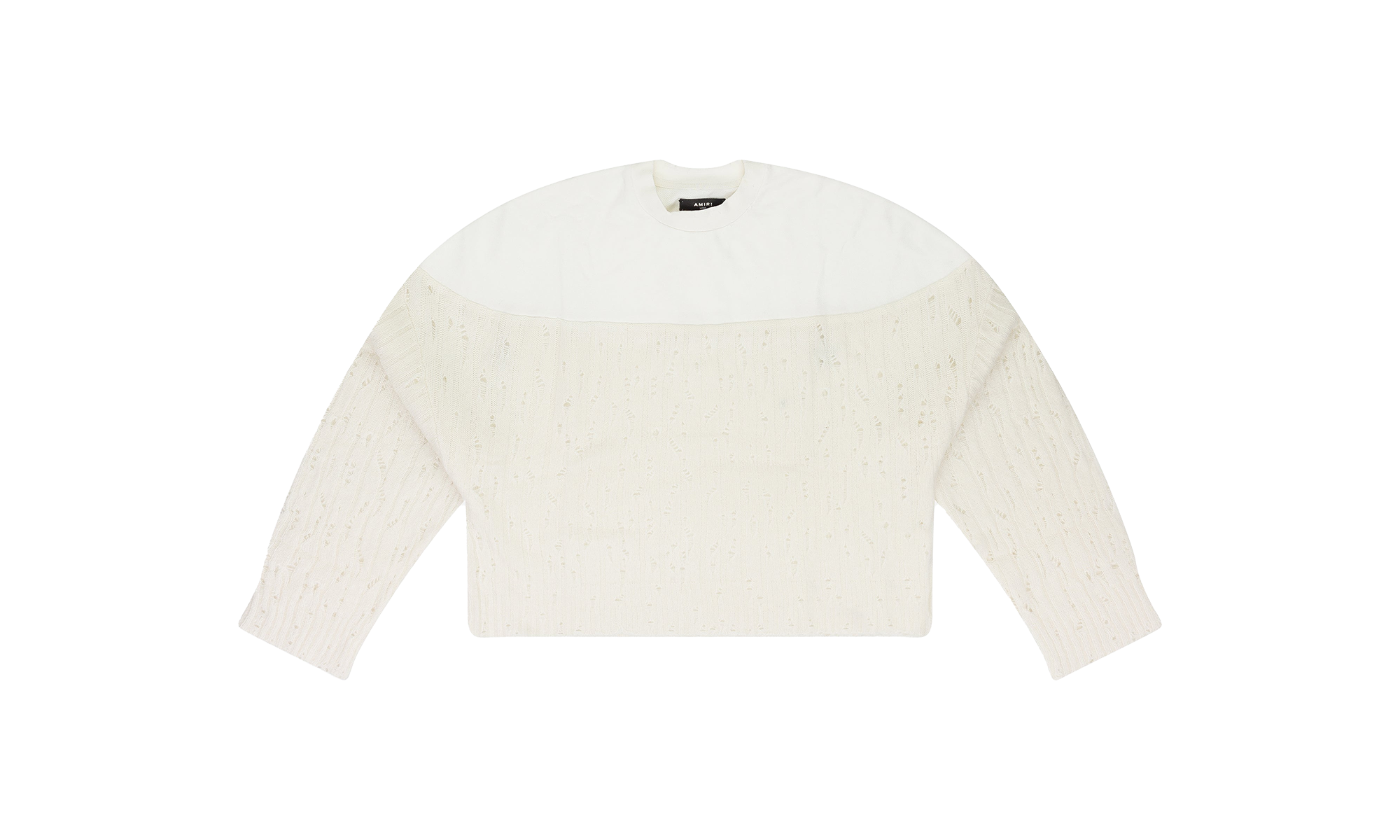 Drop Needle Crewneck Wmns "Cream" PS22WKL005_ALABASTER