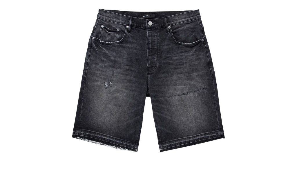 BLACK BLOWOUT RELAXED SHORTS "Black" P021 BBRH223