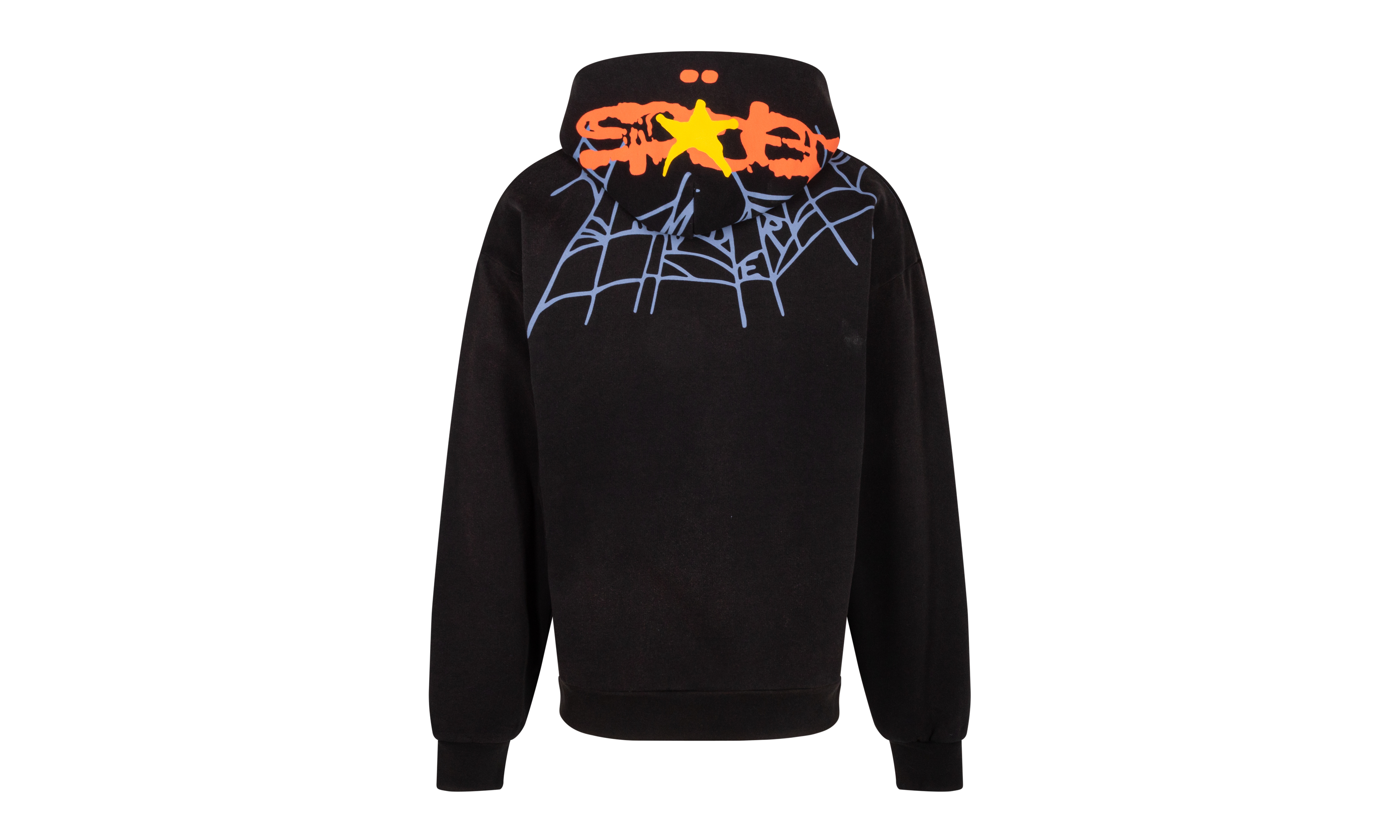 HEAVY WEB HOODIE "Black" SP5der26